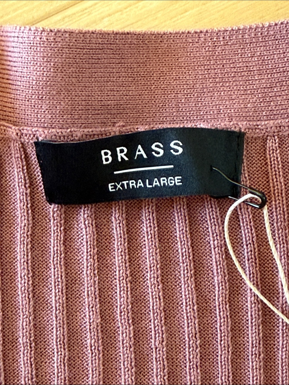 NWT BRASS COMPANY WOMEN ‘S V-NECK RIBBED LONG SLEEVE BUTTON DOWN CARDIGAN SZ XL - Picture 5 of 12